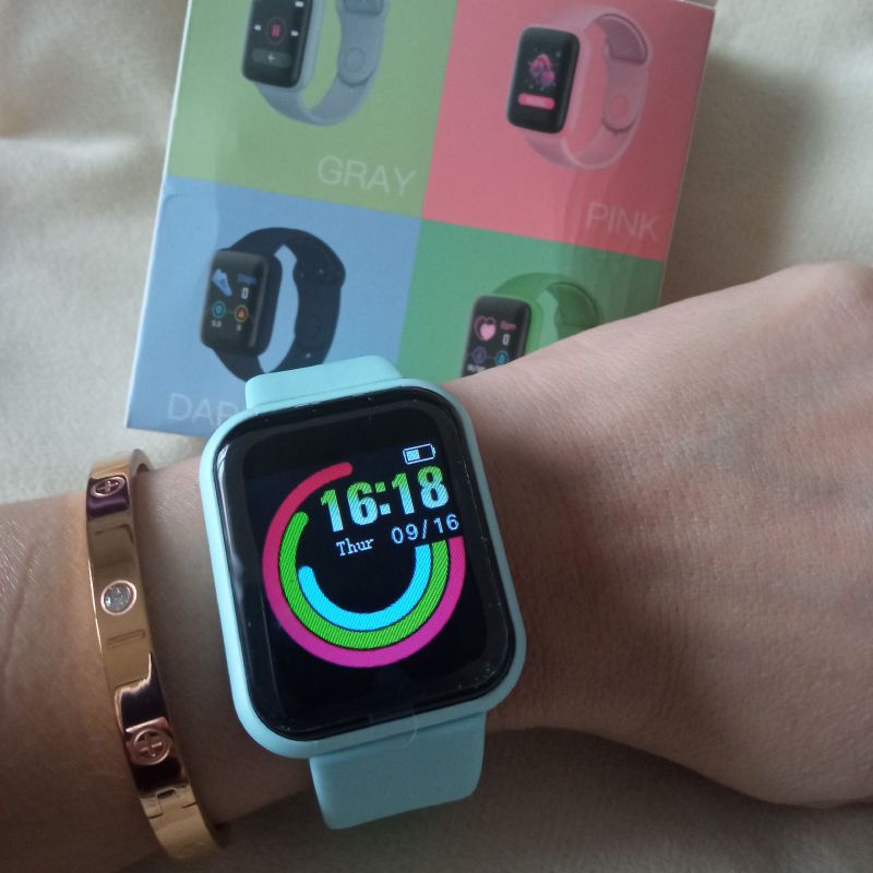 Smartwatch Macaron Color Azul D20 Relógio Feminino Macaron Color Watch  Smart Nunca Usado 60718015 enjoei