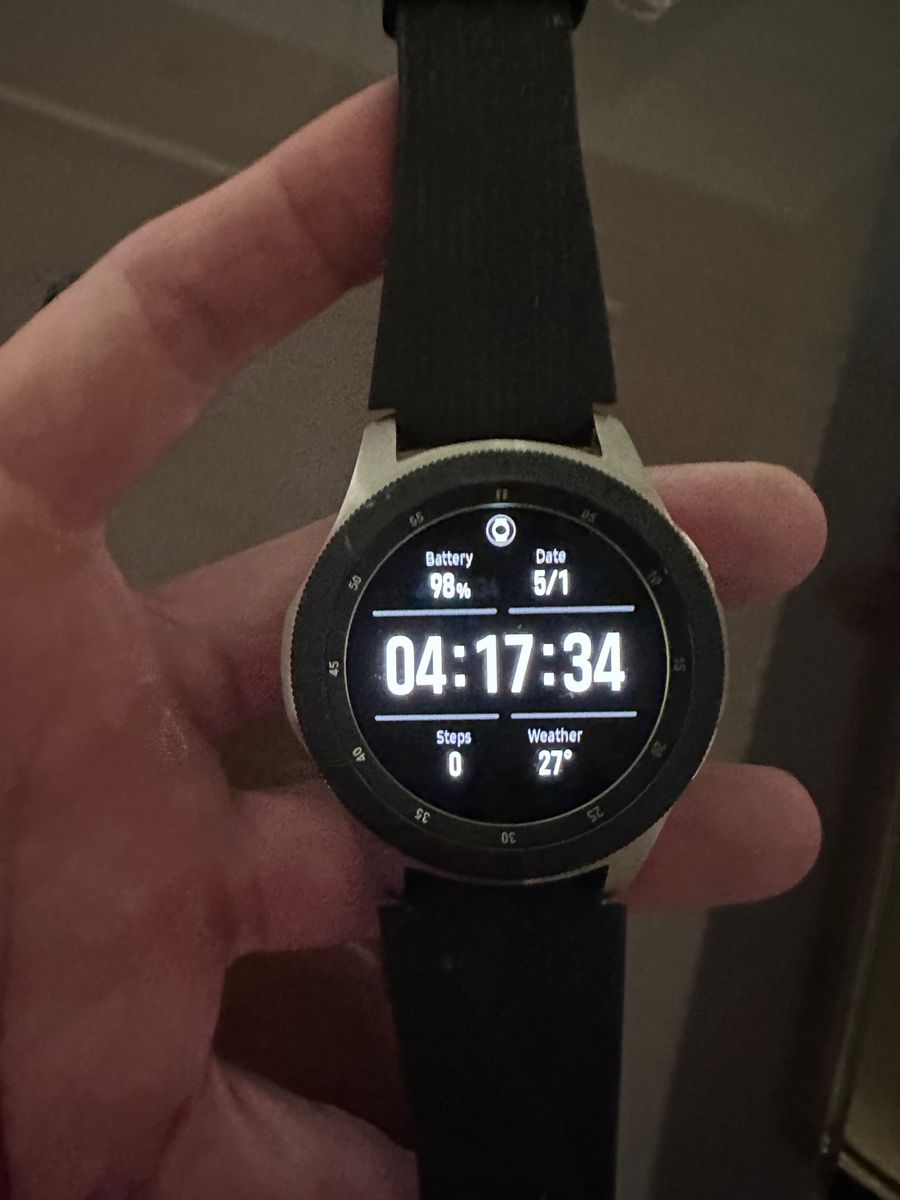 Smartwatch Samsung Galaxy Watch Bt 46mm Prata Estado De Novo Item Info Eletro Samsung