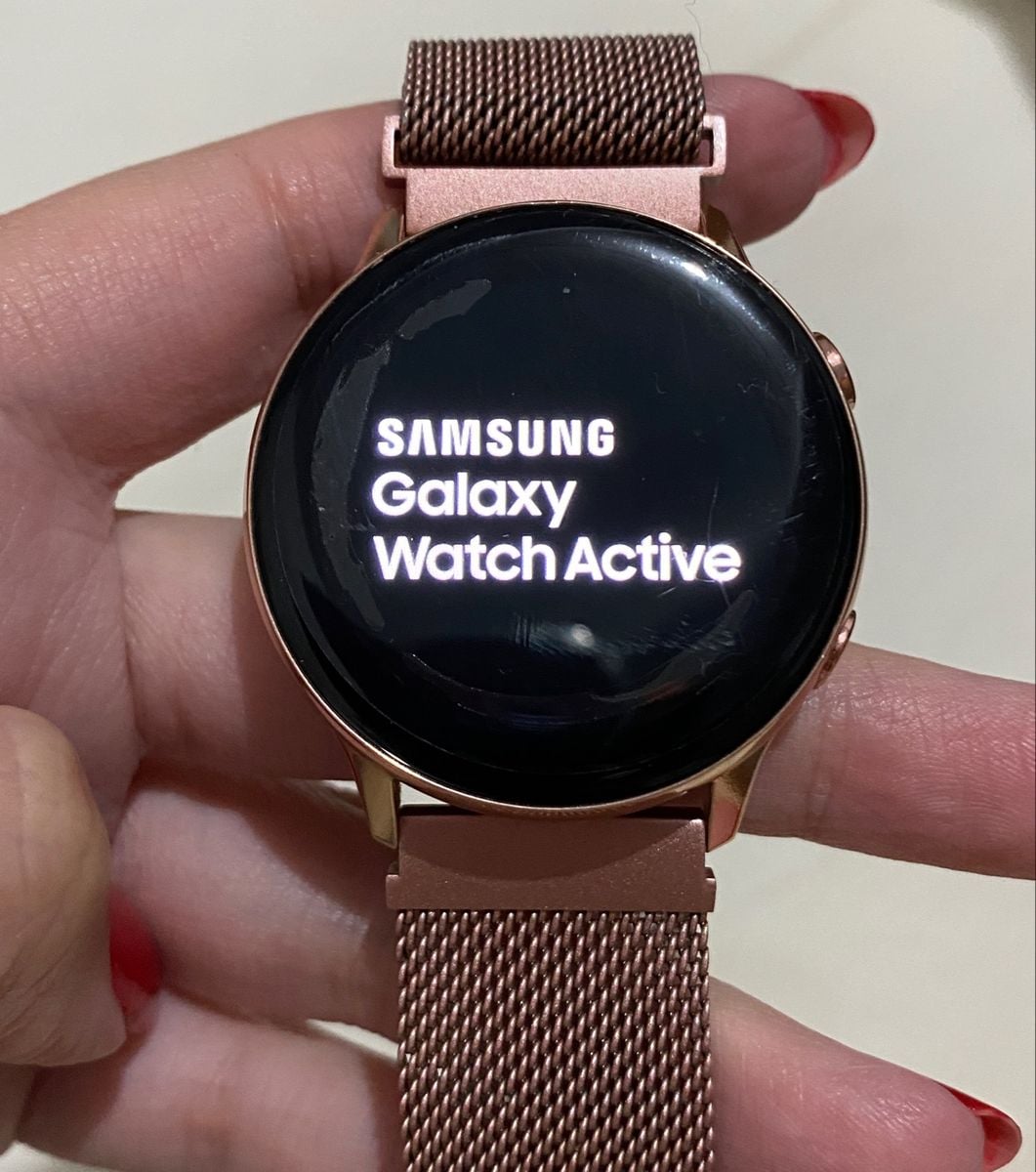 Smartwatch Samsung Rose Gold - Modelo Active 1 | Relógio Feminino ...
