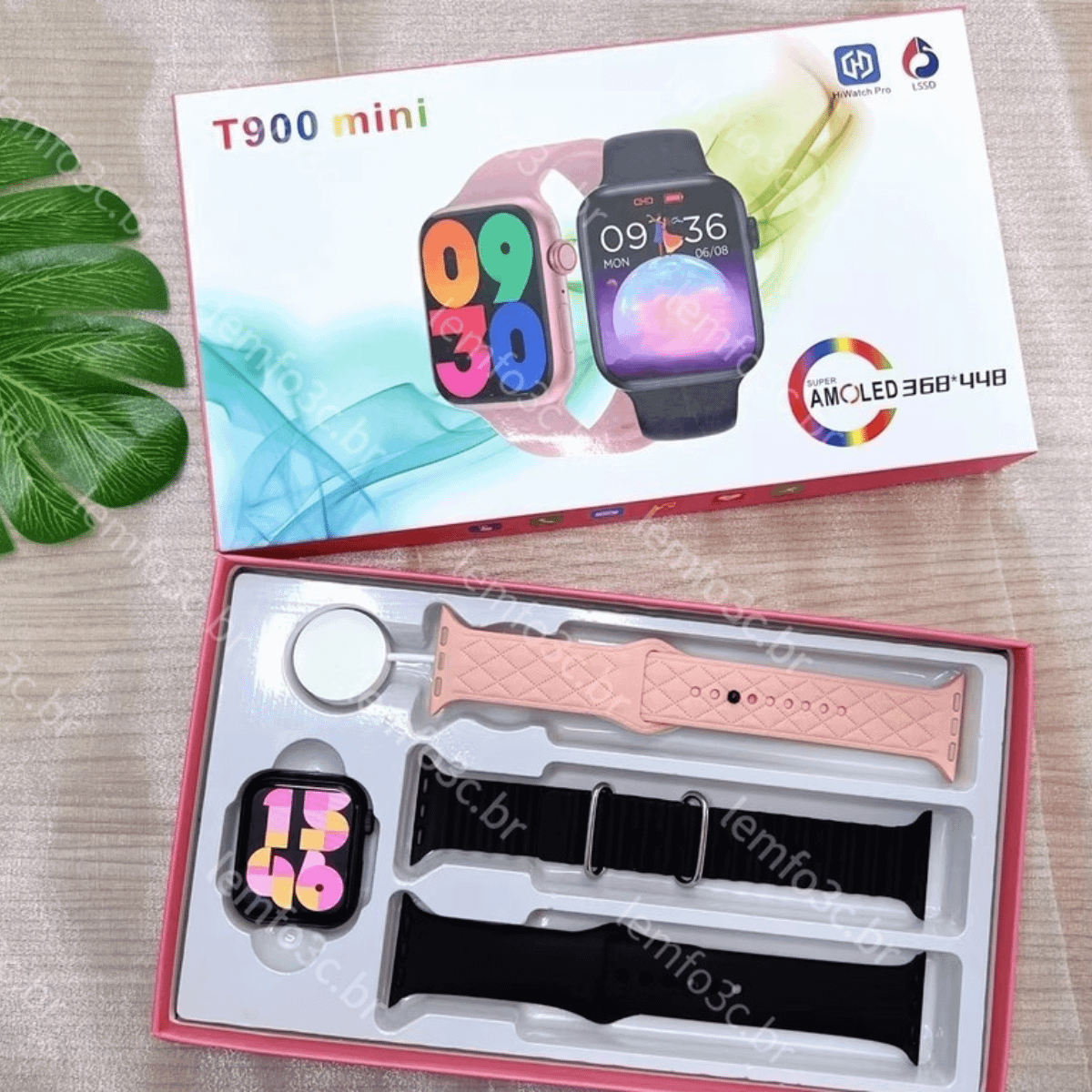 Smartwatch T900 Mini 40 Mm Preto | Celular Nunca Usado 109023213 | enjoei
