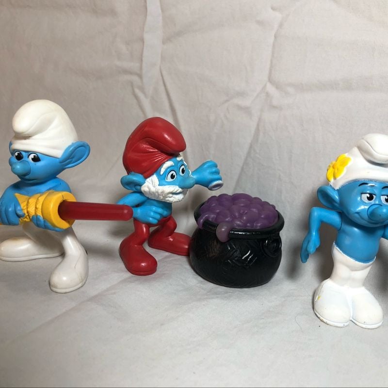 Boneco Papai Smurf Mclanche Feliz, Brinquedo Mcdonald's Usado 93458535