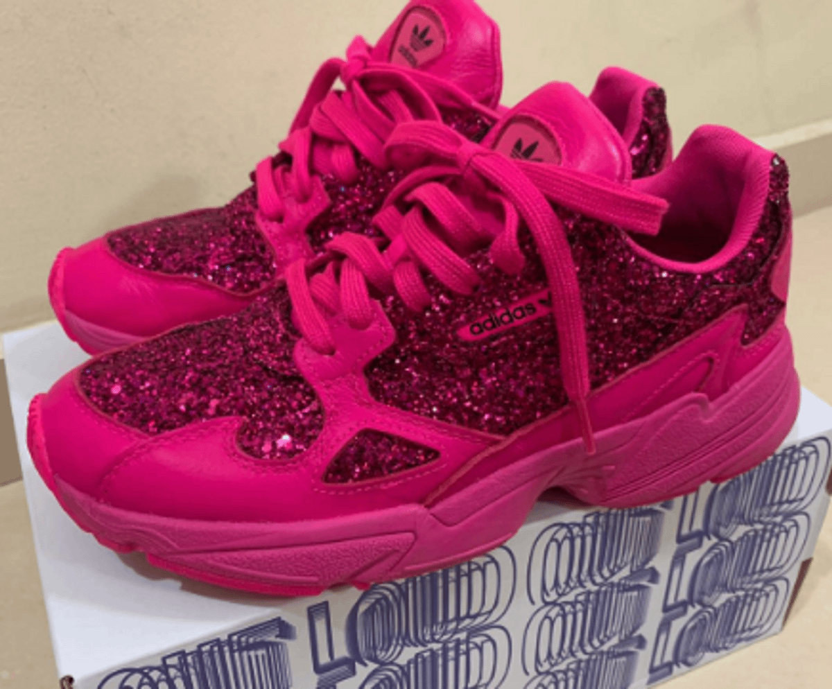 tenis rosa glitter