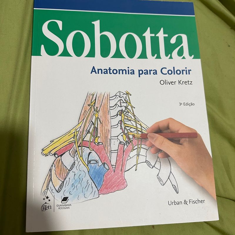 Livro - Sobotta Anatomia para Colorir - Kretz