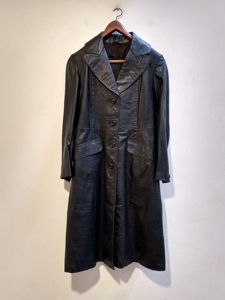 sobretudo couro legitimo