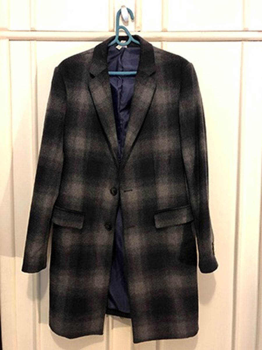 sobretudo masculino xadrez