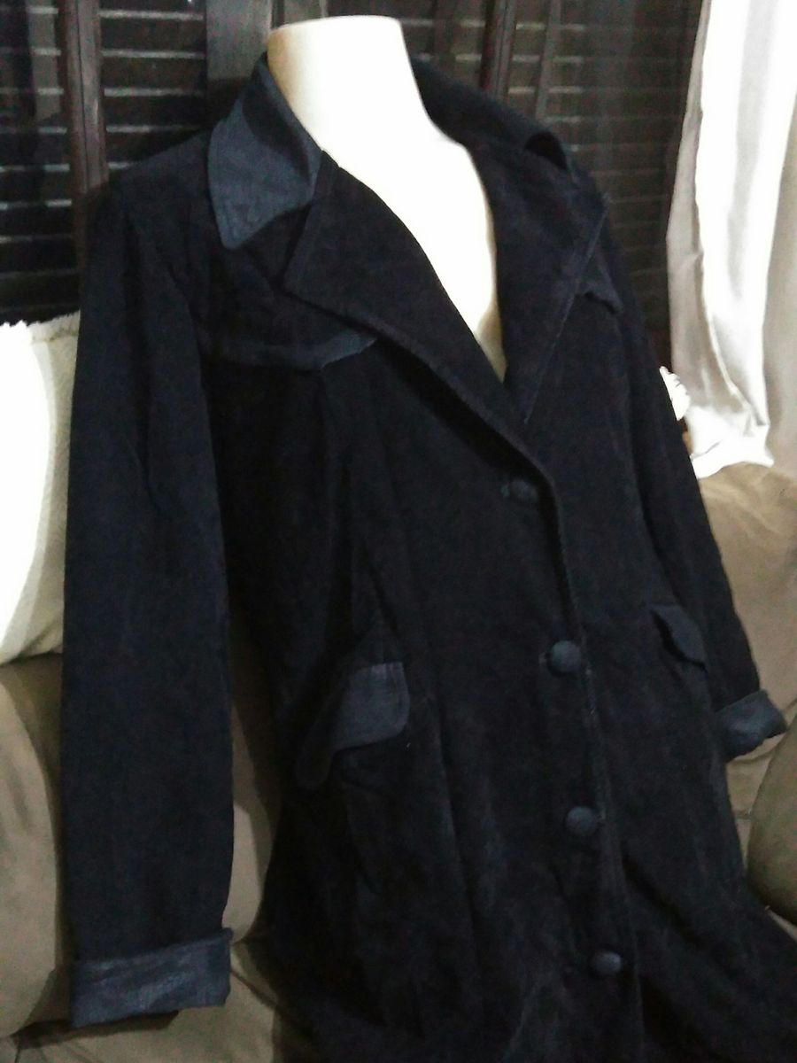 casaco sobretudo preto masculino