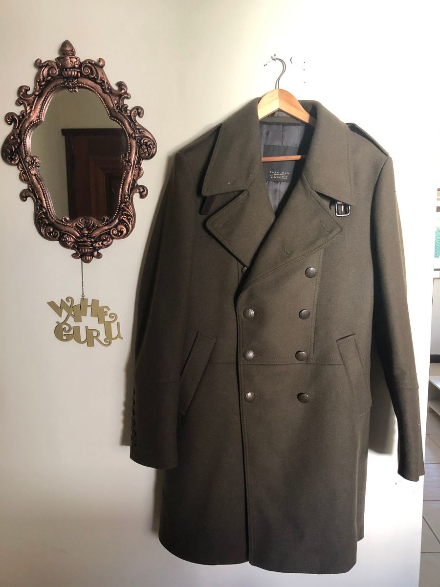 sobretudo masculino verde