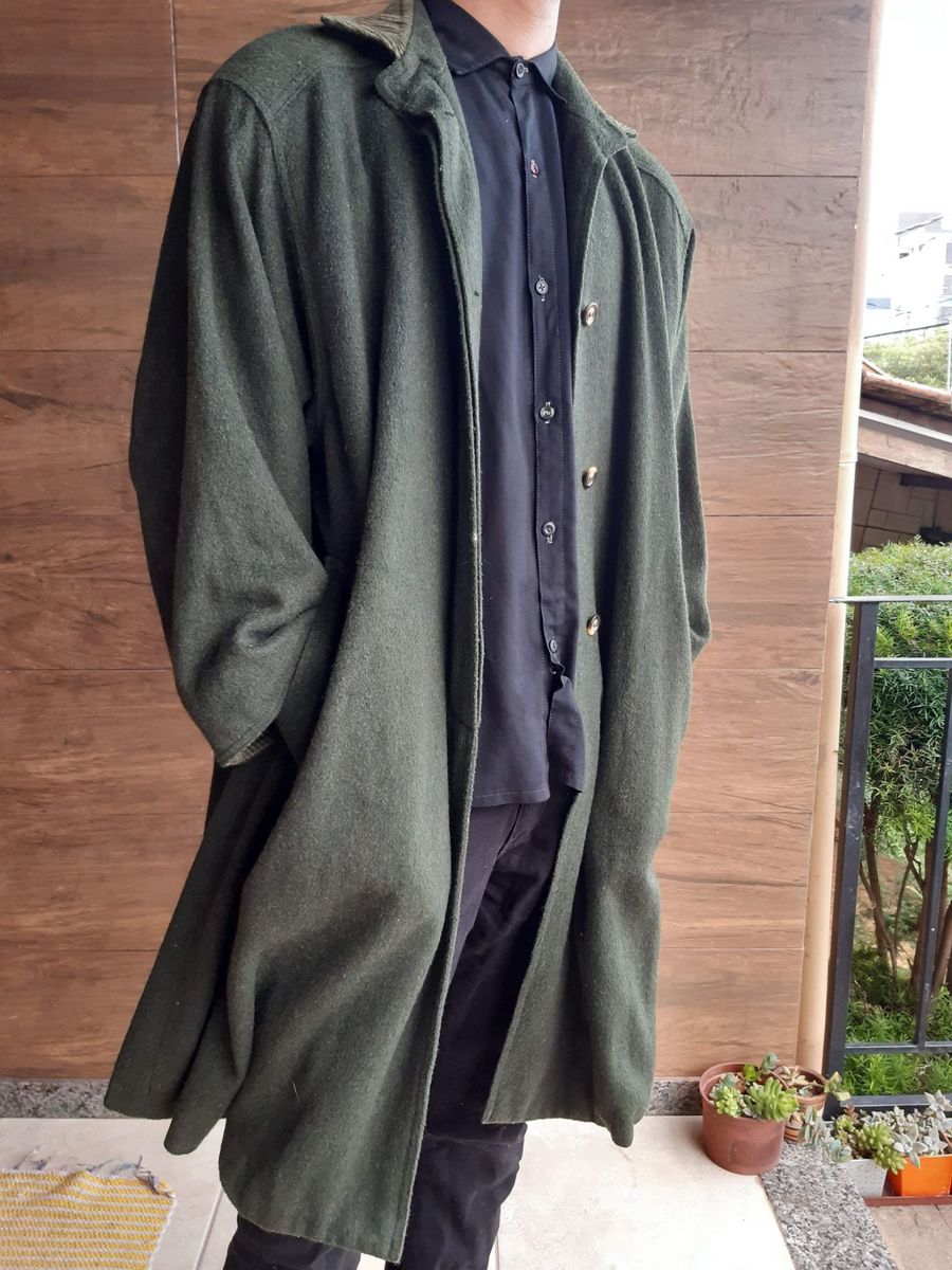 sobretudo masculino verde