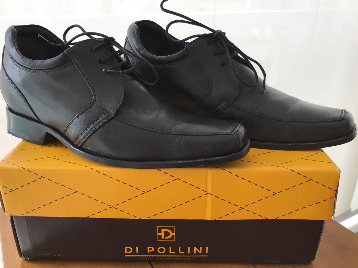 sapato masculino com salto interno di pollini