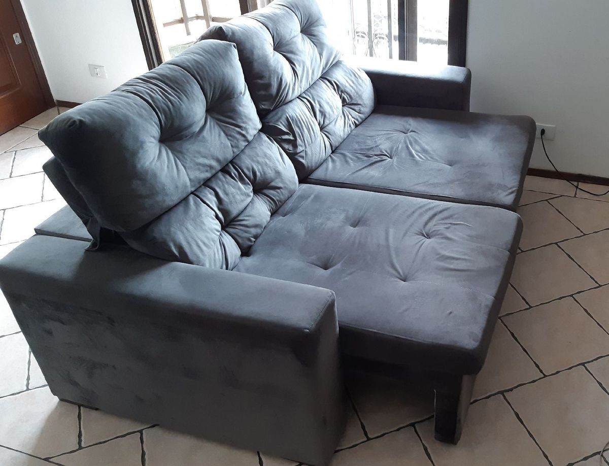 Sofá 2 Lugares Reclinável e Extensível Sofá Usado 81012462 enjoei