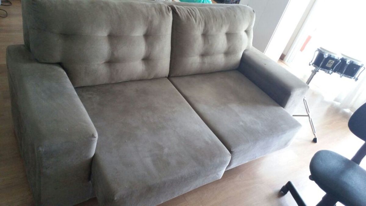 Sofá 3 Lugares com Chase Retrátil Sofá Usado 26513052 enjoei