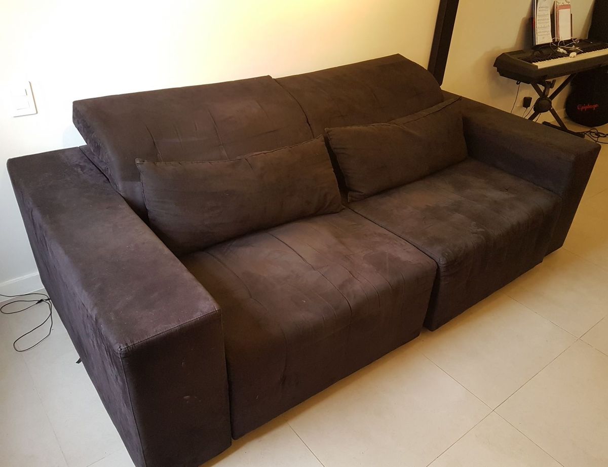 Sofá Cama Casal 3 Lugares Retrátil Sofá Westwing Home Usado 22264437