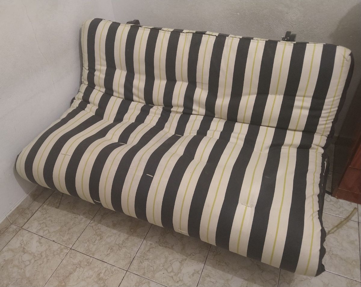 Sofá Cama Casal Futon Sofá Usado 51445184 enjoei