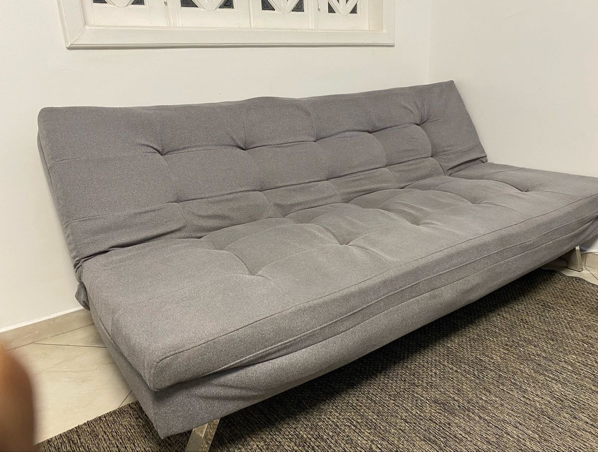 Sofá Cama Cinza Sofá Usado 66576555 enjoei