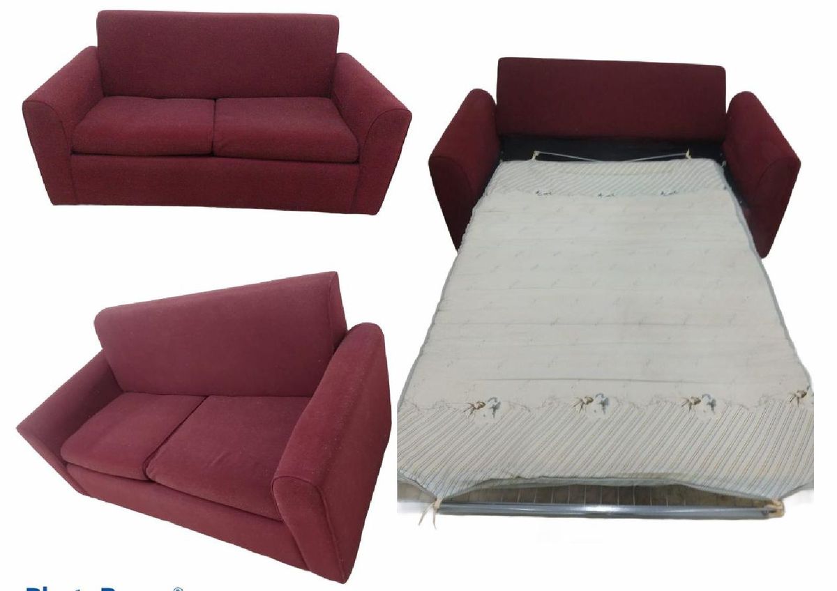Sofá Cama de Tecido Sofá Sofa Cama Usado 47014871 enjoei