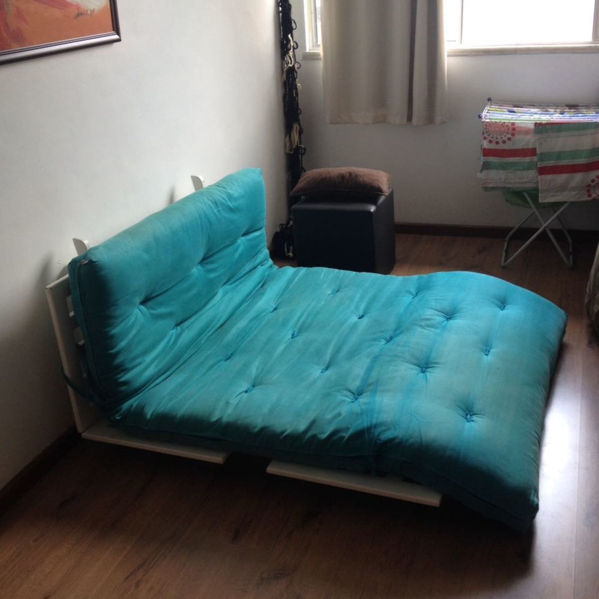Sofá Cama Futon Sofá Oppa Design Usado 19178264 enjoei