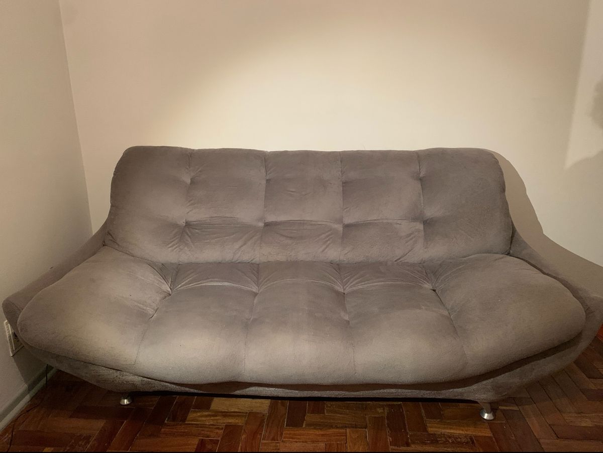 Sofá Cinza 2 Lugares Sofá Umaflex Usado 81720194 enjoei