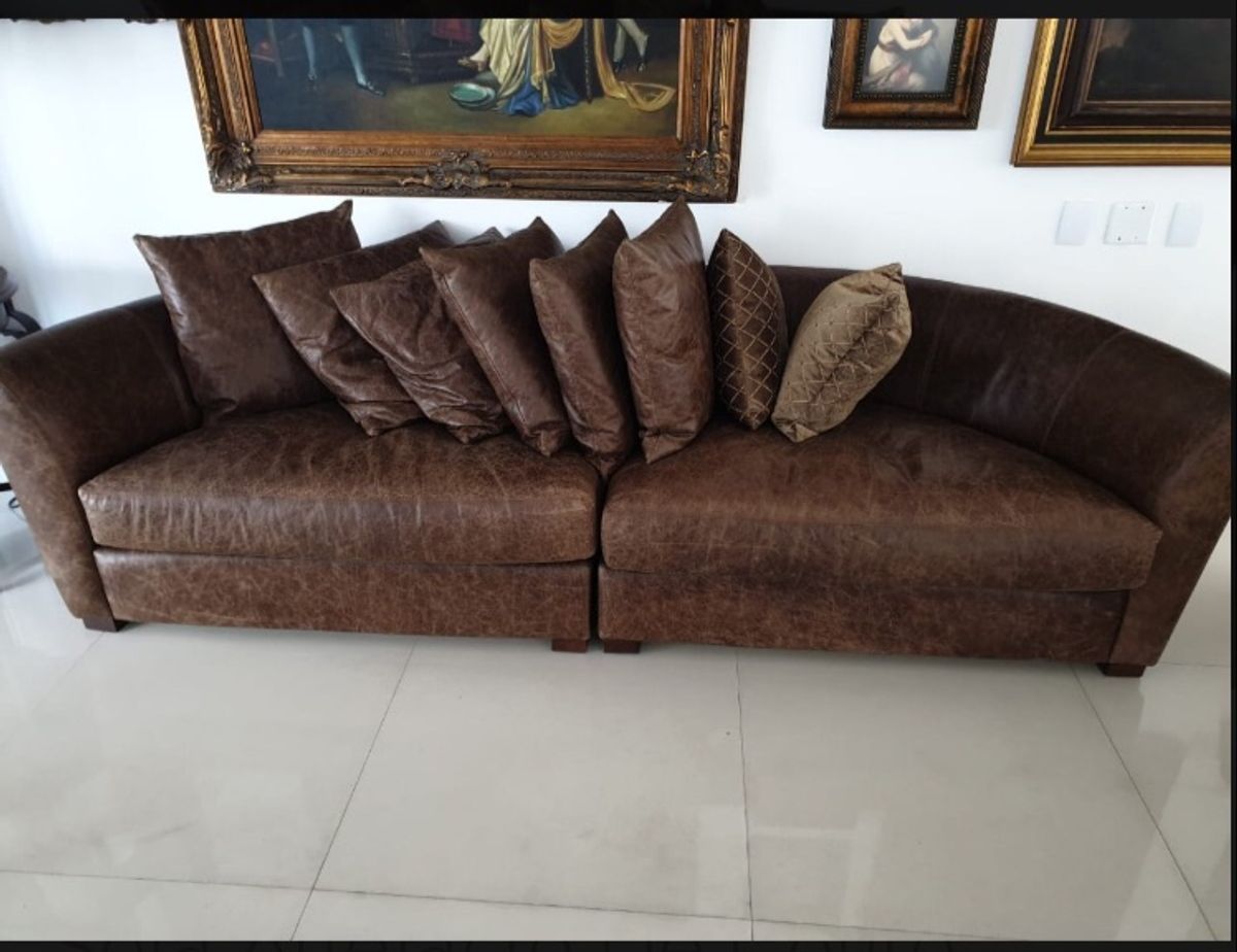 Sofa Couro Artefacto Sofá Artefacto Usado 44258566 enjoei