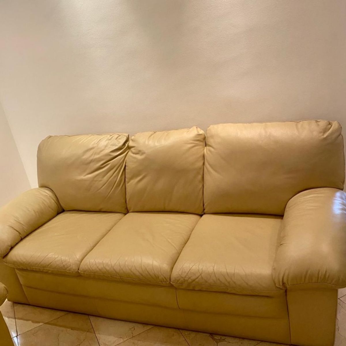 Sofa de Couro Legítimo 3 Lugares Sofá Feito Sob Medida Da Fábrica