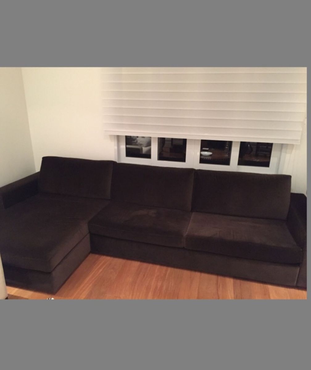 Sofá em L Breton. Pouquíssimo Usado Sofá Breton, Sofá, Marrom Usado