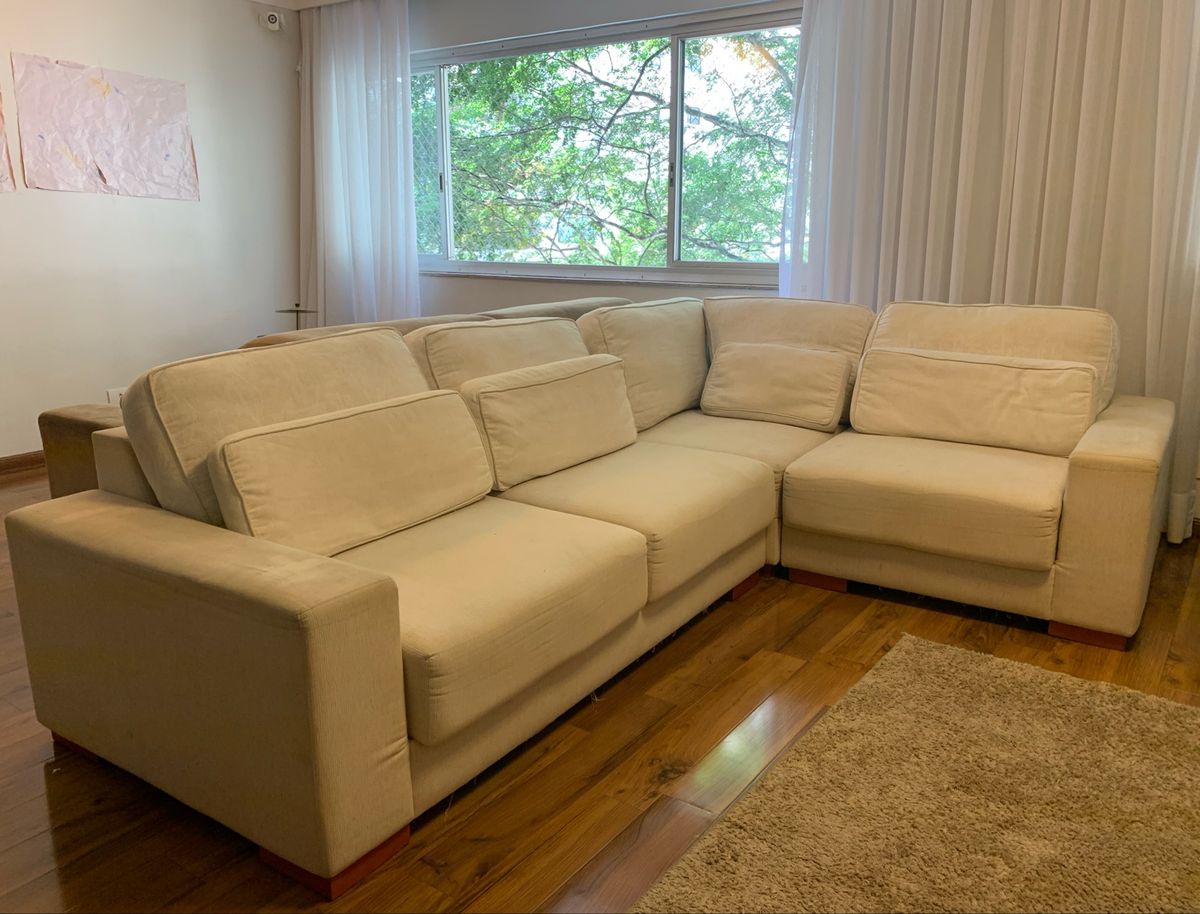 Sofá em L de 5 Lugares Sofá Dunelli Usado 41420975 enjoei