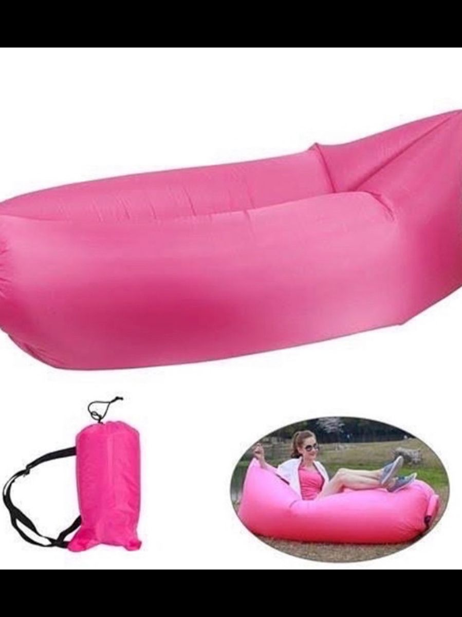 Sofa Inflável Cor Rosa | Item p/ Esporte e Outdoor Nunca Usado 66796043 ...