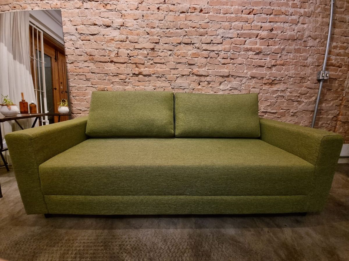 Sofá Muy Tok e Stok Verde Sofá Tok E Stok Usado 74467719 enjoei