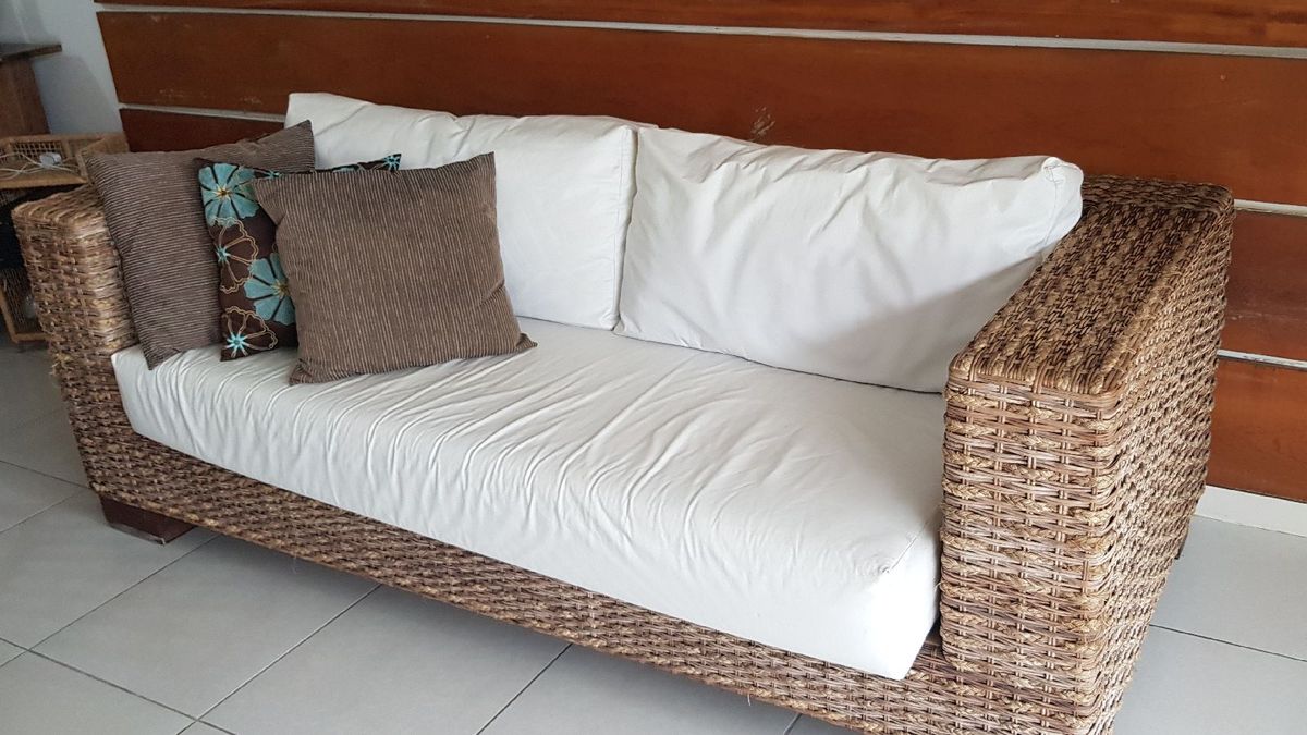 Sofá Rattan Legítimo 2 Sofá Rattan Usado 39230010 enjoei