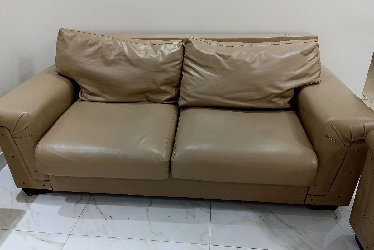 Sofá Reformado de Courino Sofá Courino Usado 75335147 enjoei