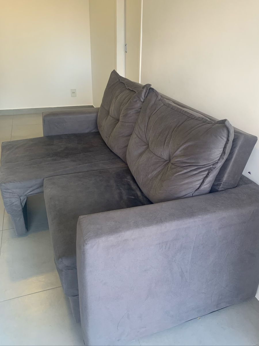 Sofá Retrátil 3 Lugares Sofá Mobly Usado 54747496 enjoei