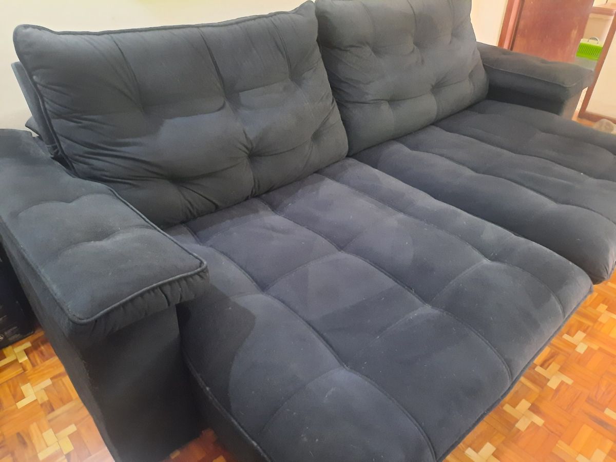 Sofá Retrátil 4 Lugares Grande Sofá Usado 73891766 enjoei