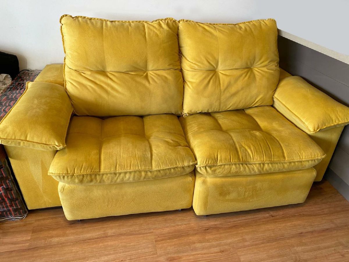 Sofá Retrátil e Reclinável 2 Lugares Sofá Usado 54799485 enjoei