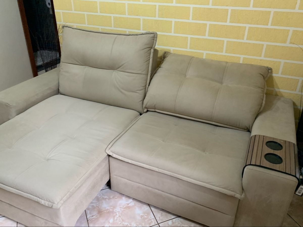Sofá Retrátil e Reclinável Super Confortável Sofá Rio Decor Usado