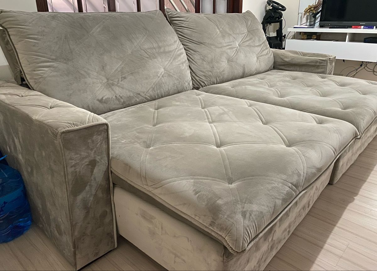 Sofá Retrátil e Reclinável Sofá Usado 73257960 enjoei