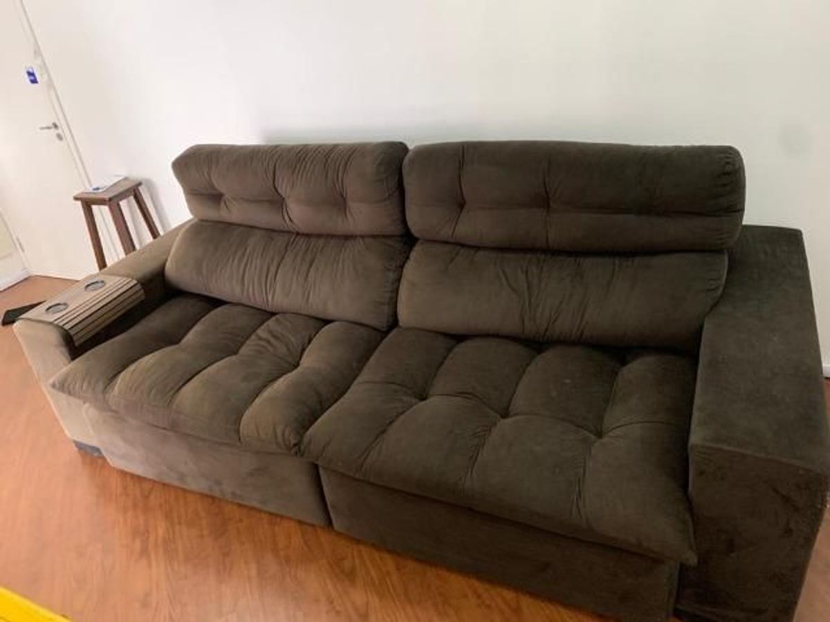Sofá Retrátil e Reclinável Sofá Usado 40325806 enjoei