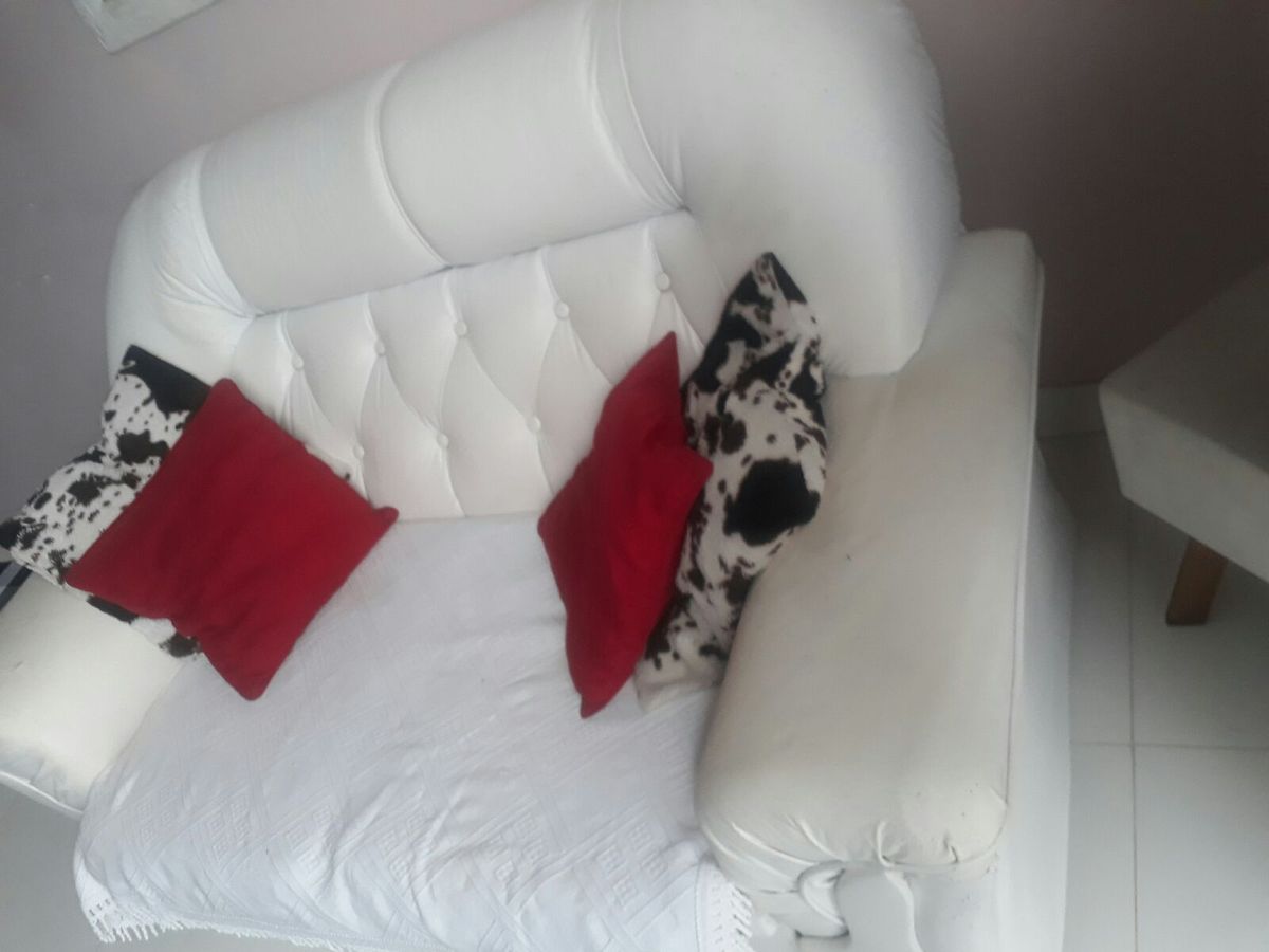 Sofá Usado Somente 100 Reais Sofá Sofá Em.Corino Usado 47247347 enjoei