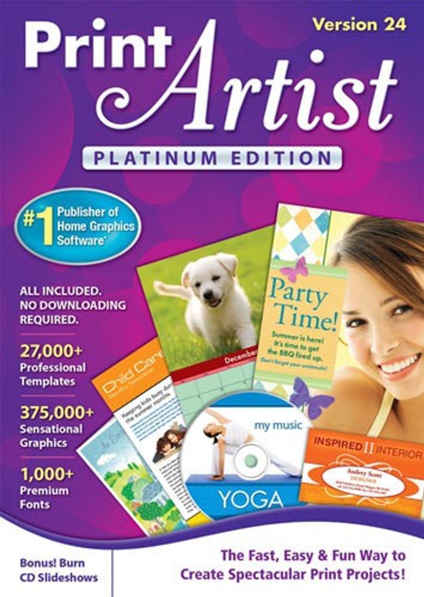 Software print artist platinum 24 fa a banner cart o de visita