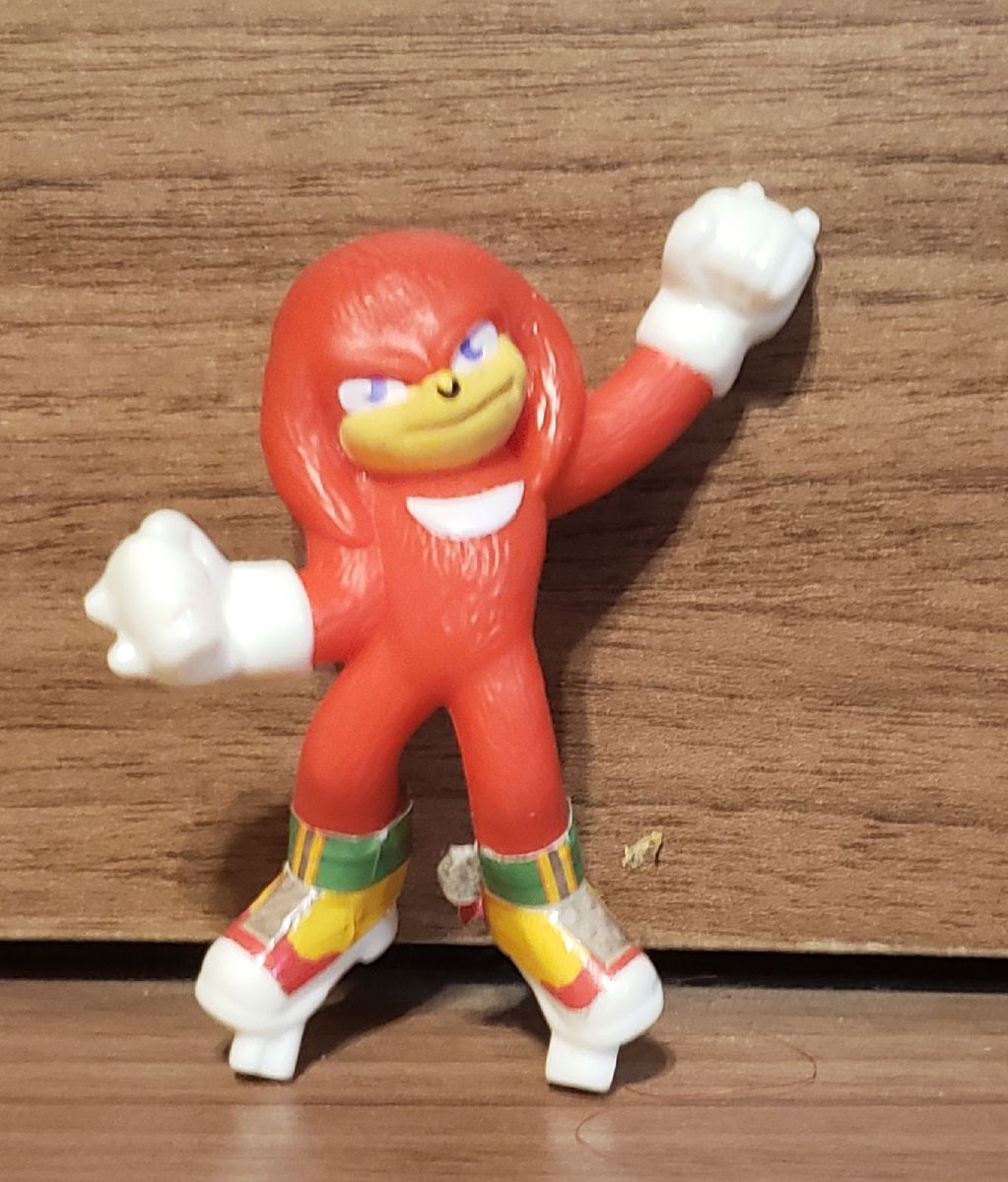 Boneco Knuckles Sonic 2 Mc Donalds Lanchefeliz Brinquedo 7