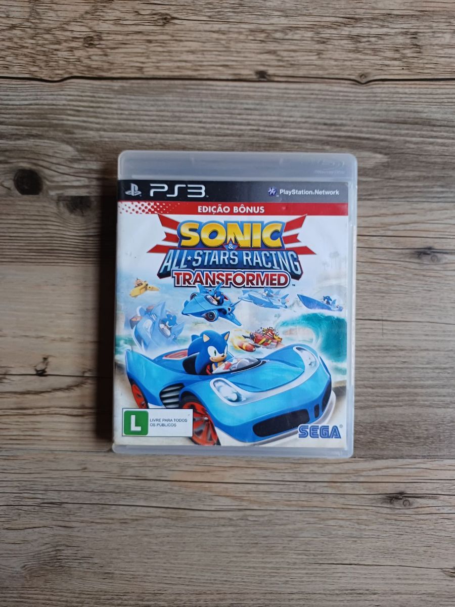 Jogo Sonic e All-Stars Racing Transformed - PS3