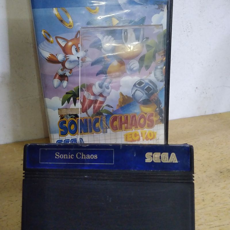 Cartucho Master System Sonic Chaos Tec Toy Completo