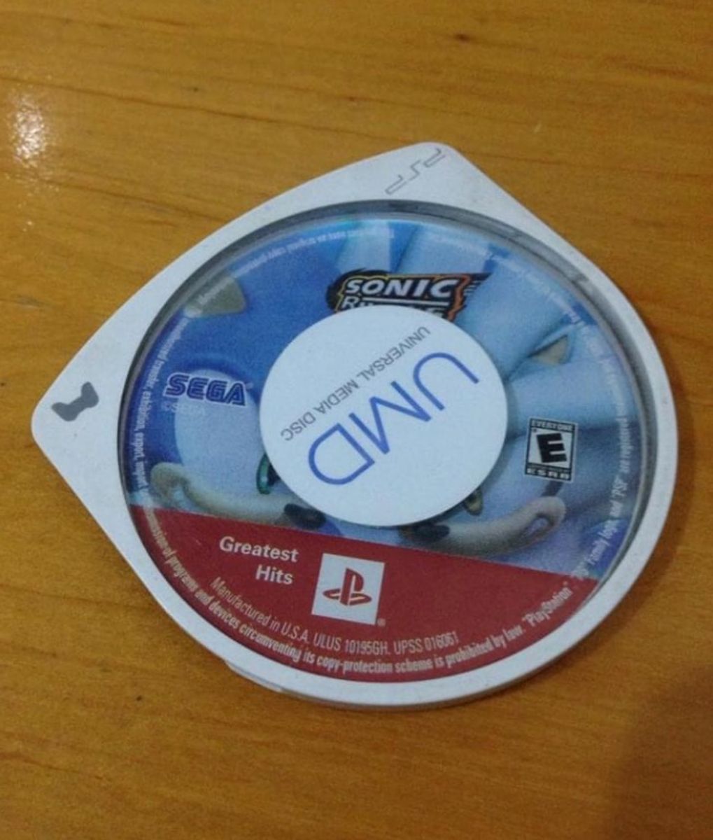 Sonic Rivals Sega Psp Só O Umd Sony Mídia Fisica | Jogo de Videogame ...