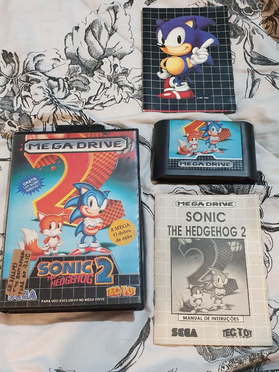 Sonic The Hedgehog 2 - Mega Drive | Produto Vintage e Retro Sega Usado ...