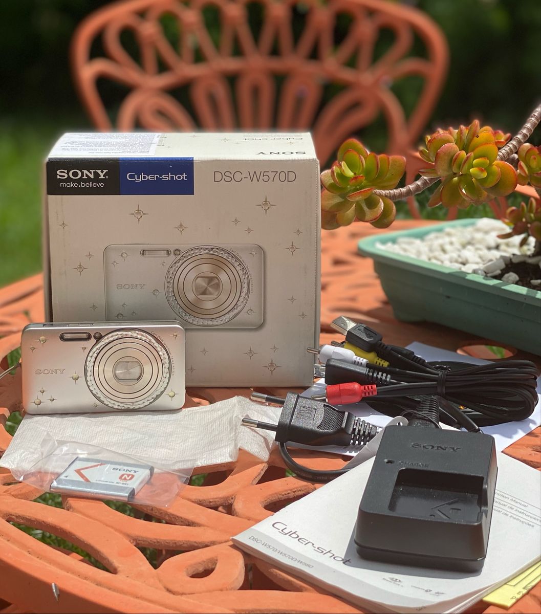 Sony Cyber-shot DSC-W570D 16.1 MP – Argenté, Compact Avec Zoom 5x (état Nickel)
