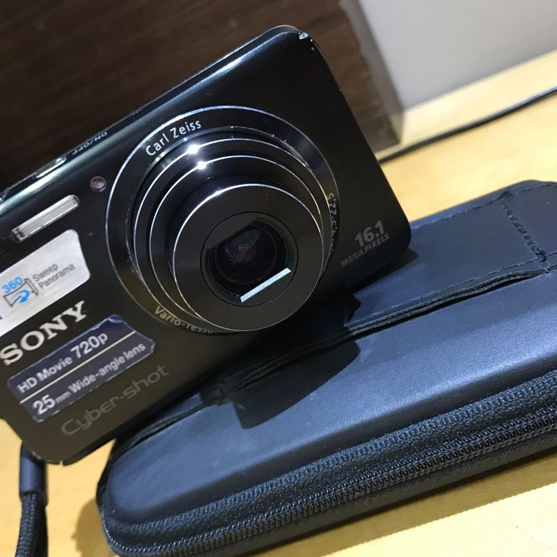 Sony Cybershot Preta Dsc-W650 | Máquina Fotográfica Digital Sony