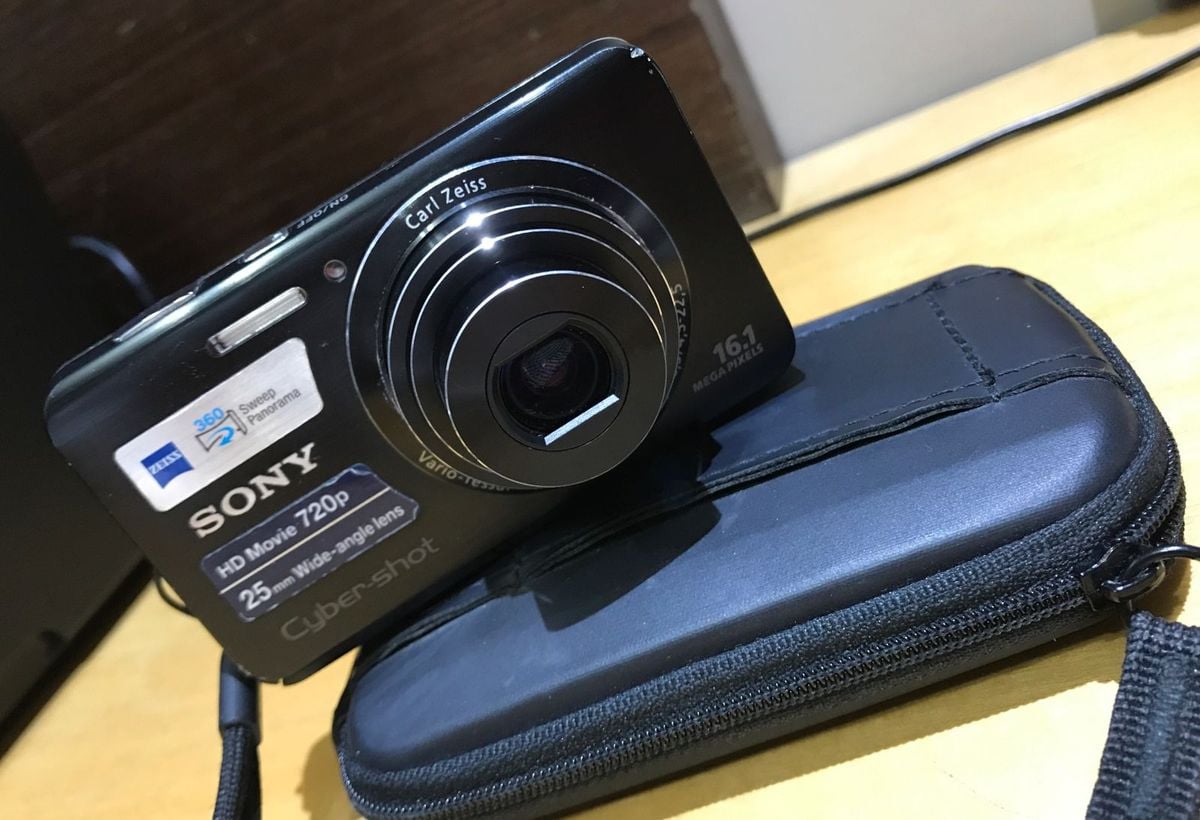 Sony Cybershot Preta Dsc-W650 | Máquina Fotográfica Digital Sony