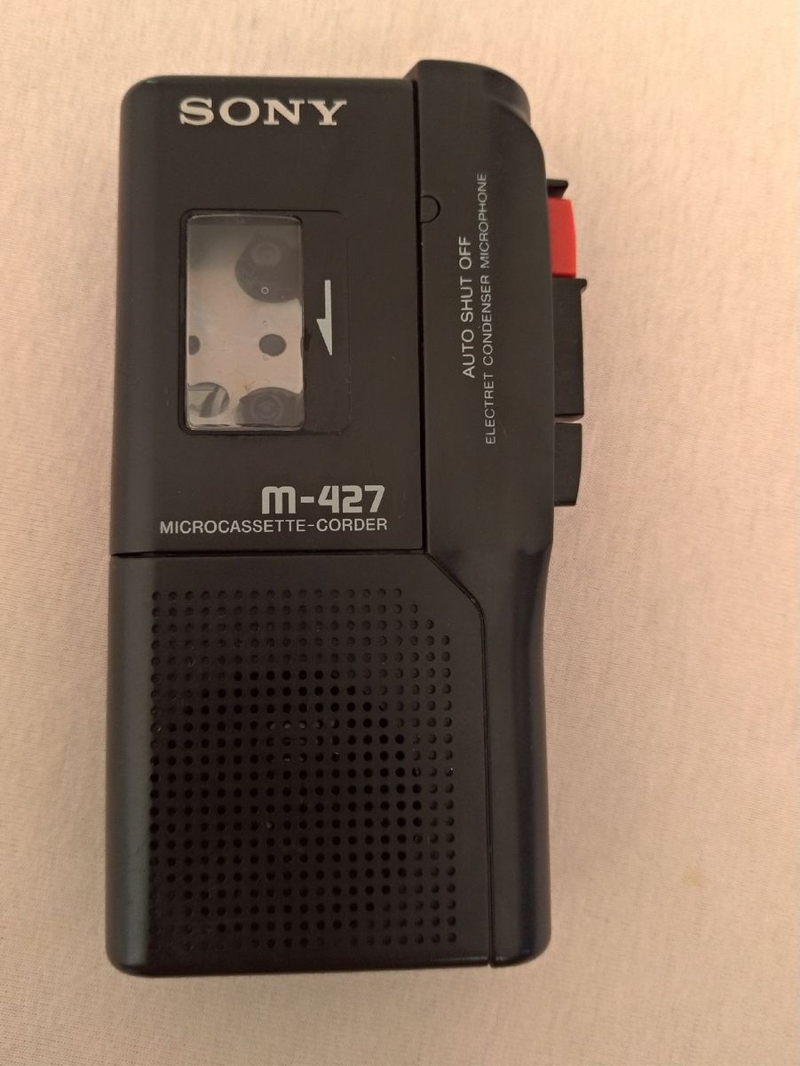 Sony M427 Gravador de Microcassette Produto Vintage e Retro Sony Usado 98110842 enjoei