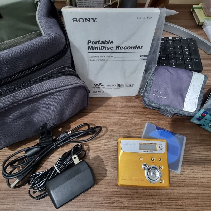 WALKMAN SONY MZ N505 Type-R Minidisc Player Recorder Net MD gelblich EUR 77,00 - FR