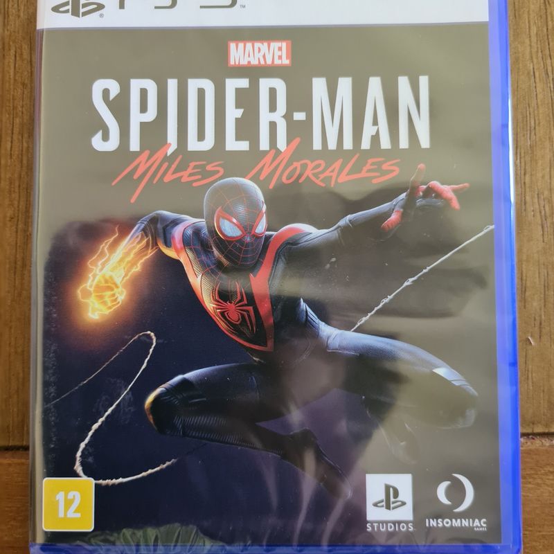 Spider Man Miles Morales PS5 Mídia Física Dublado em Português Lacrado -  Insomniac Games - Jogos de Aventura - Magazine Luiza
