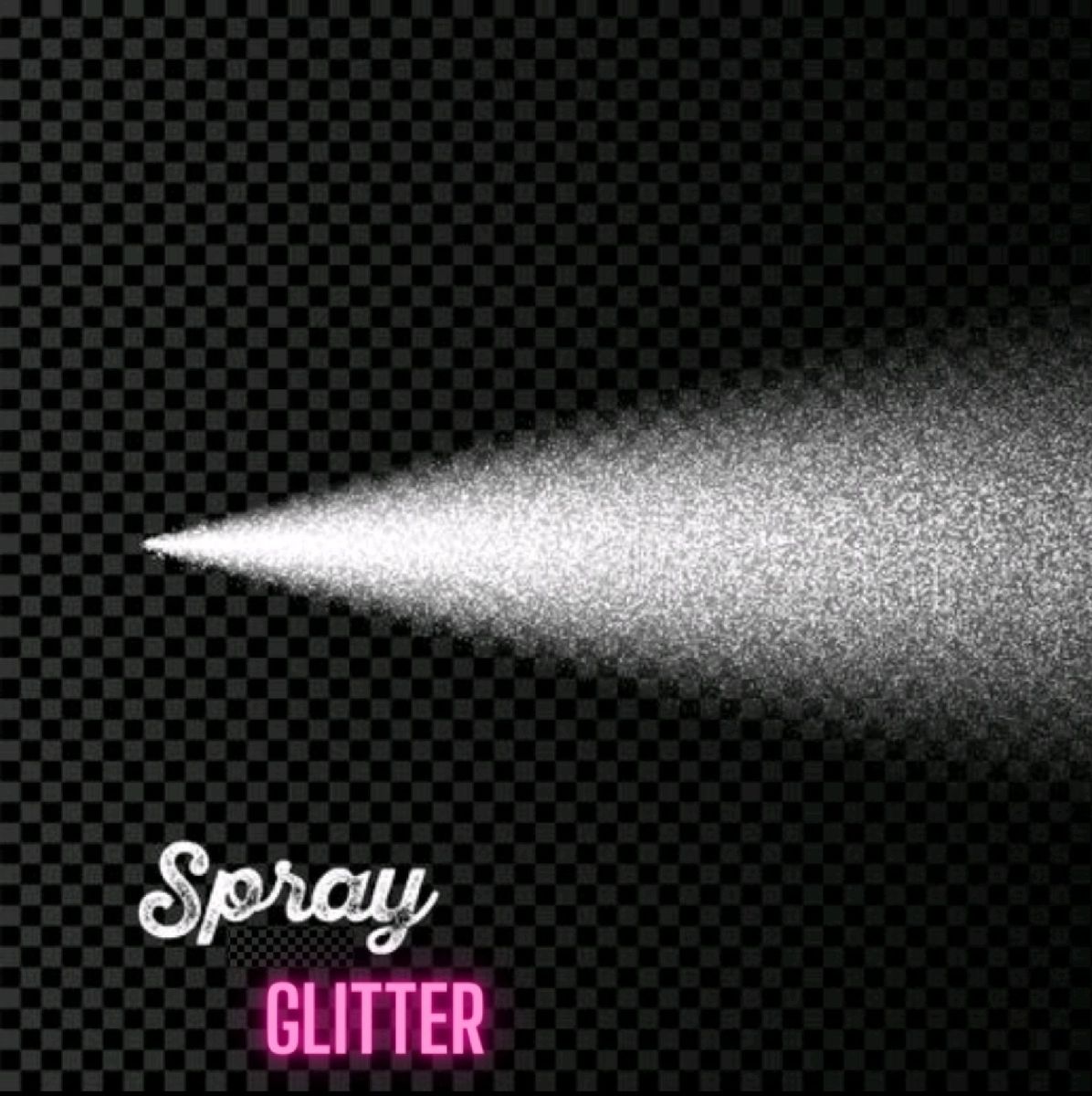 Spray de Glitter para Roupa, Maquiagem e Corpo Cosmético Feminino