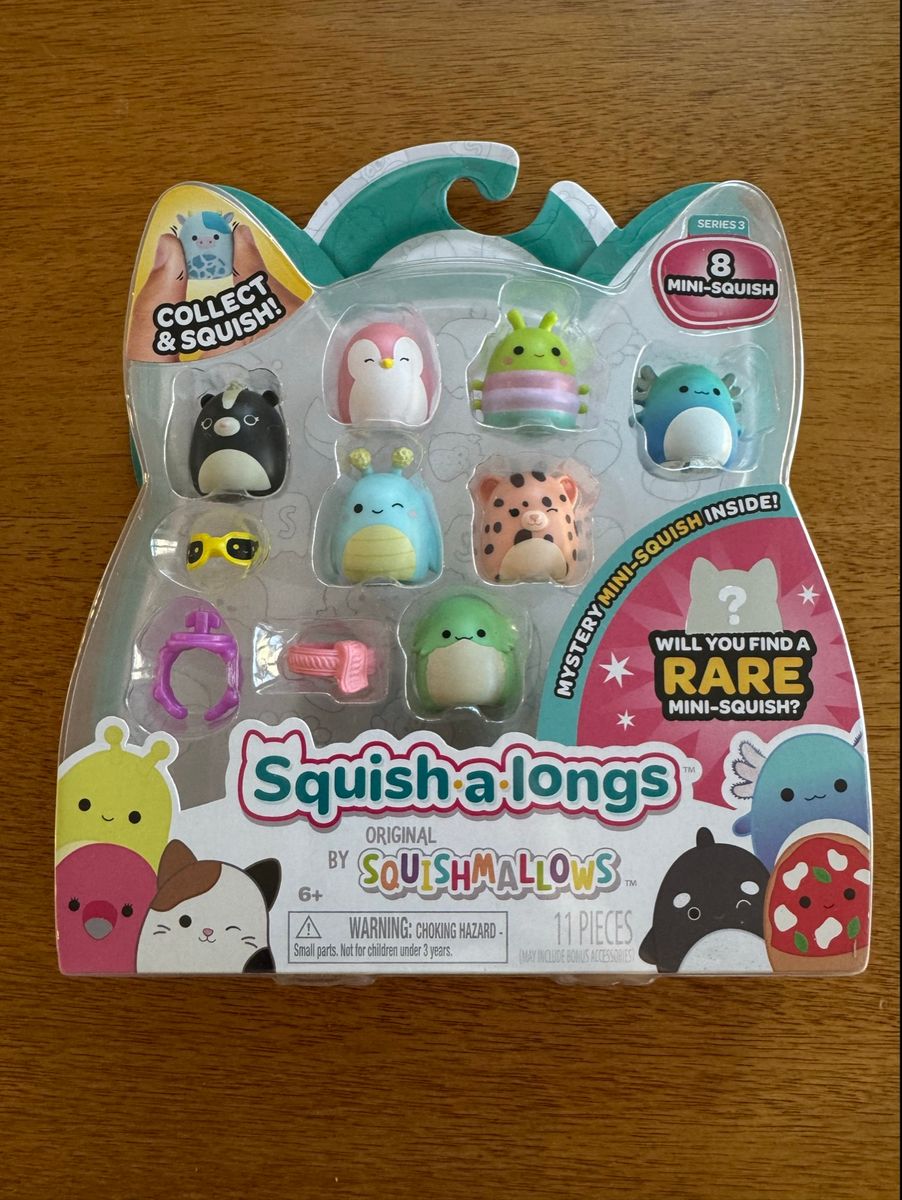 Squishmallows Coleção Squish a Long | Brinquedo Squishmallows Nunca ...